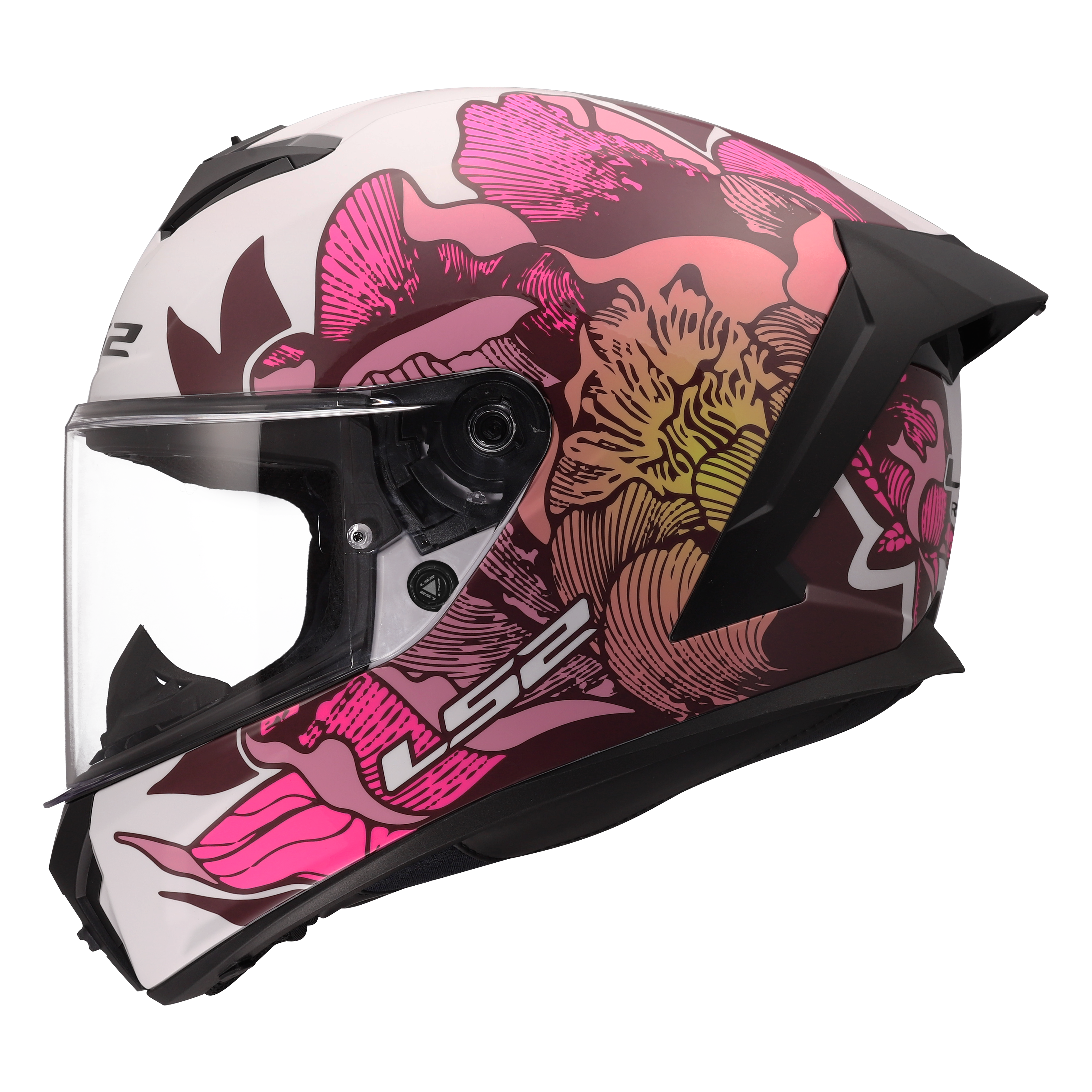 LS2 FF820 RAPID III POPPIES II WHITE PINK  168200402  (6)